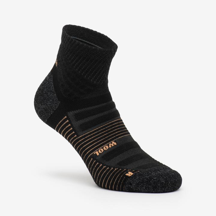 Produktbild Quechua Wandersocken halbhoch 2 Paar - Hike 900 schwarz (35 - 38)