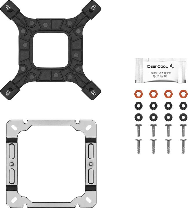 Actual product image Deepcool "K Cooler AK500S DIGITAL SE White" (160 mm)
