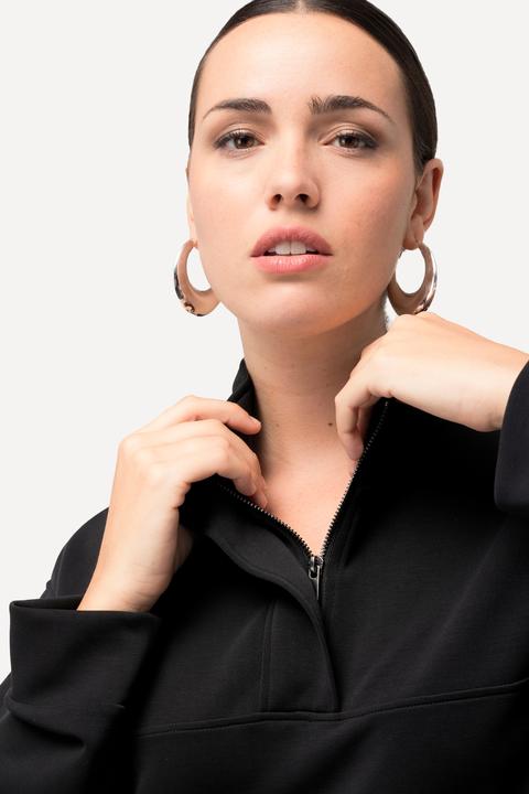 Actual product image Ulla Popken Hem Slit Long Sleeve Sweatshirt Dress (50, 52)