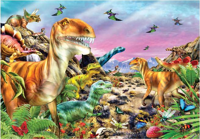 Immagine prodotto Clementoni Puzzle Super Colour Land of the Dinosaurs, 104 pezzi. (104 pezzi)