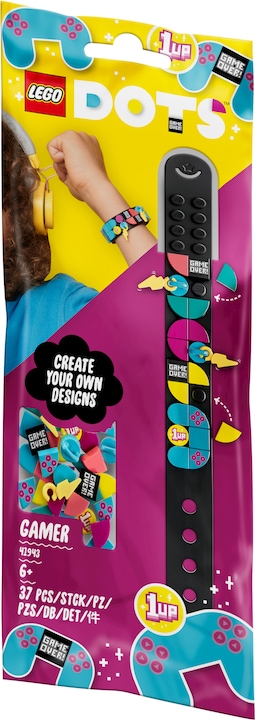 Image du produit LEGO Bracelet gaming avec pendentifs (41943, LEGO Dots)