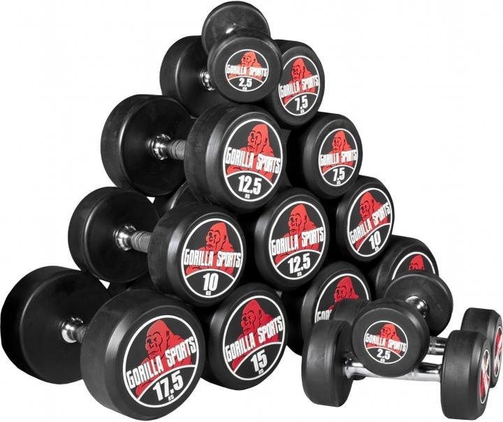 Actual product image Gorilla Sports Round dumbbells (1 x 32.5 kg)