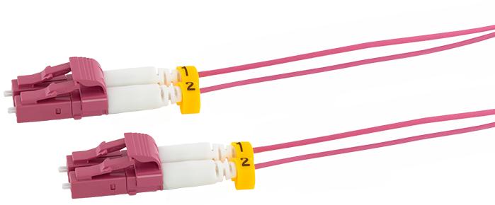 Actual product image LogiLink Extra thin OM4 fibre optic patch cable LC-LC duplex, 7.5 m (7.50 m)