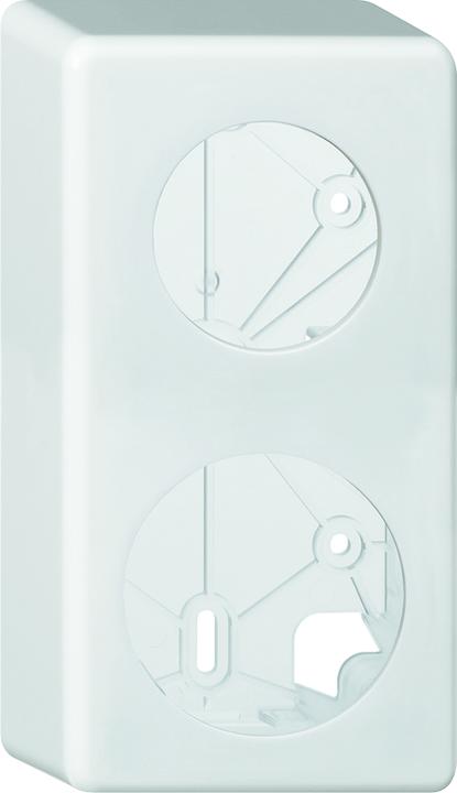 Actual product image Hager AP cover frame Gr 2x1 1x43/1x58 58mm ws