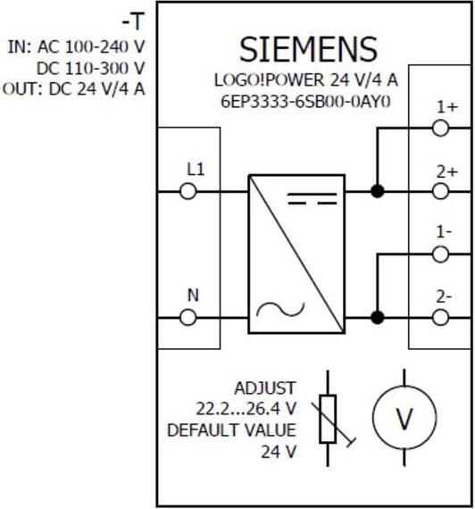 Image du produit Siemens Alimentation électrique sur rail DIN (DIN-rail