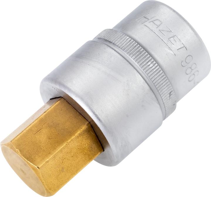 Produktbild HAZET Schraubendreher-Steckschlüsseleinsatz 986-19 ∙ Vierkant12,5 mm (1/2 Zoll) ∙ Innen Sechskant P… (19 mm)