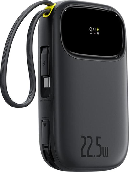 Immagine prodotto Baseus EnerFill FC31, 10000mAh, 22,5W, QC + PD, nero (10000 mAh, 22.50 W, 36.50 Wh)