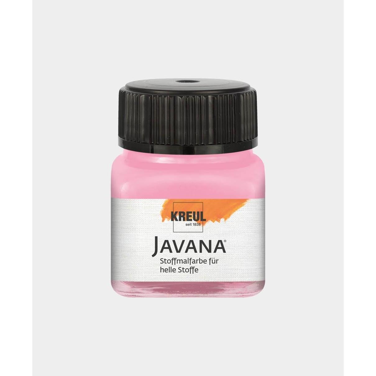 Thumbnail - Kreul, Künstlerfarbe + Bastelfarbe, Javana Stoffmalfarbe für helle Stoffe, 20 ml (Rosa, 20 ml)