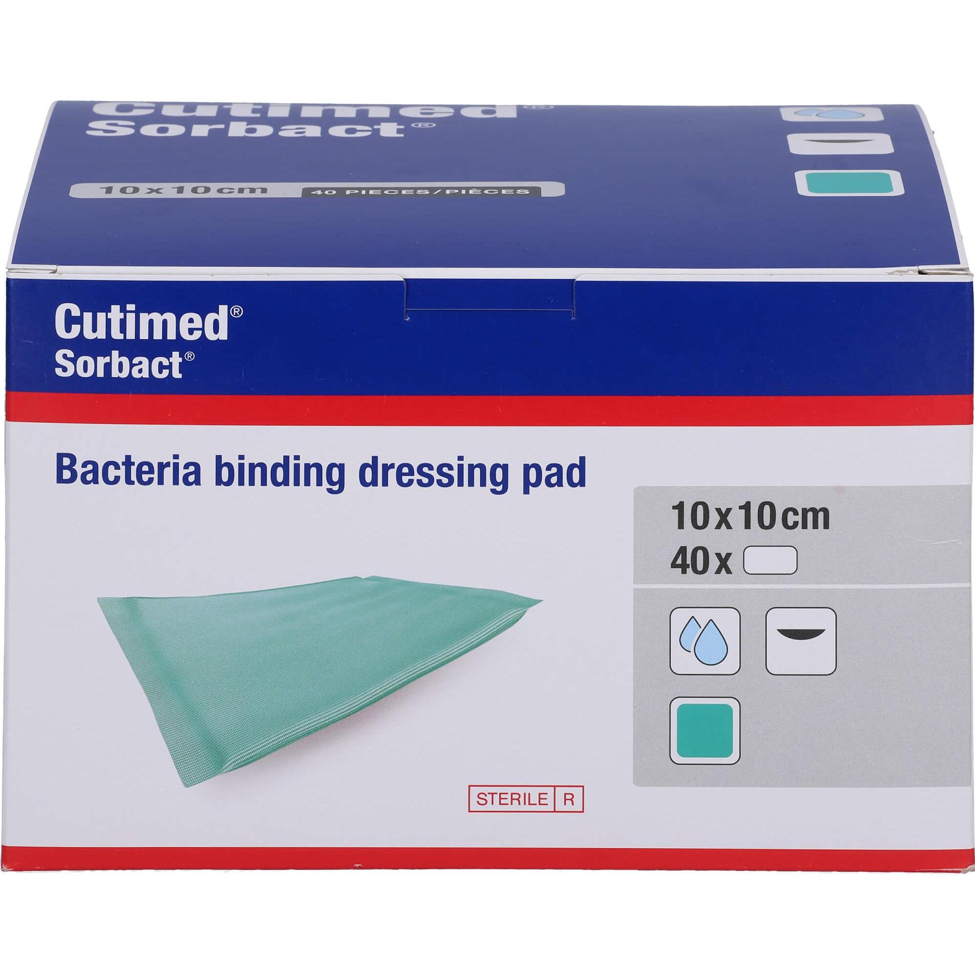 BSN, Verbandsmaterial, Cutimed Sorbact 10x10 Cm, 40 St KOM