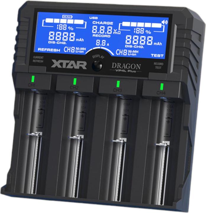 Actual product image Xtar VP4L Plus battery charger (XL)