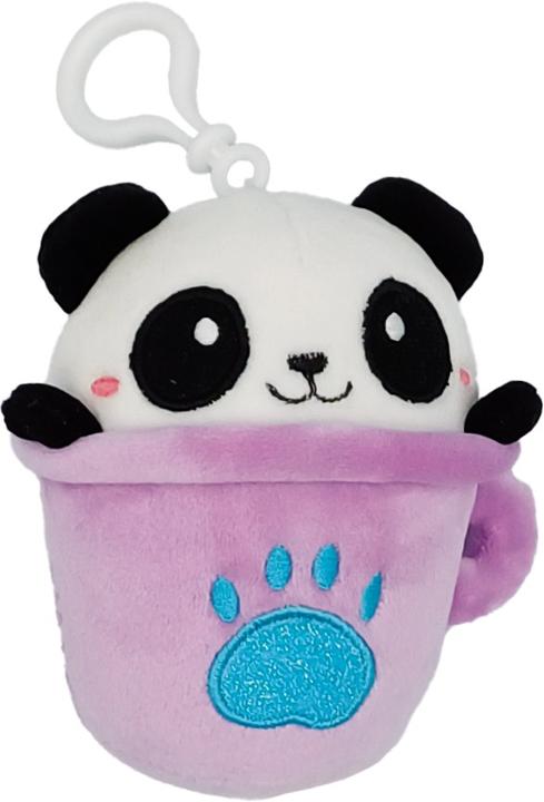 Actual product image Stnux Key ring plush cup animal mix 9 pieces display