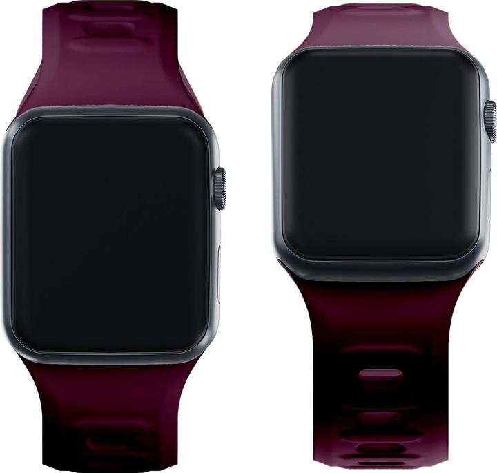 Produktbild 3MK Silicone Watch Strap ciemnofioletowy /mulberry dla Apple Watch 38/40/41mm (Silikon, Edelstahl)