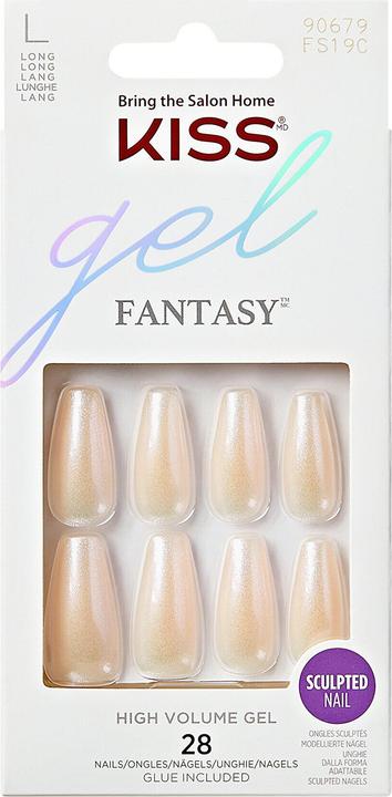 KISS Nails - Ks Gel Sculpted Nails - Hold Me Closer (Artificial nails, Off White)