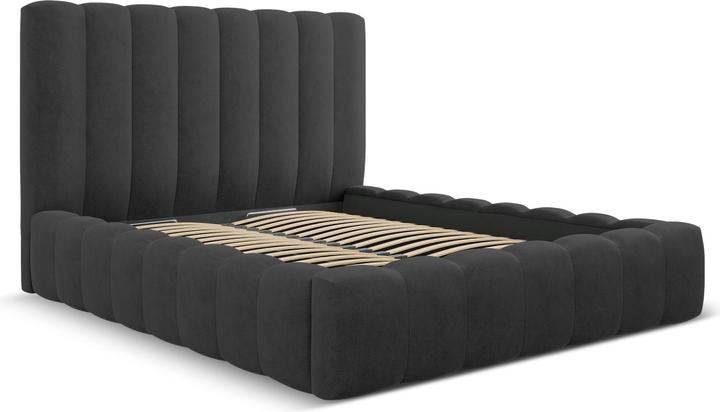 Actual product image Micadoni Storage Bed With Headboard, "Kelp", 230x185x125Made in Europe (160 x 200 cm)