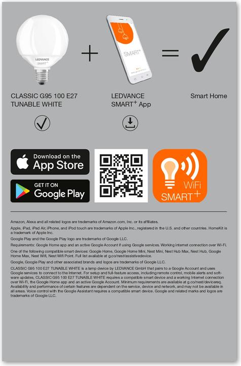 Actual product image Ledvance Smart+ (E27, 14 W, 1521 lm, 1 x, F)