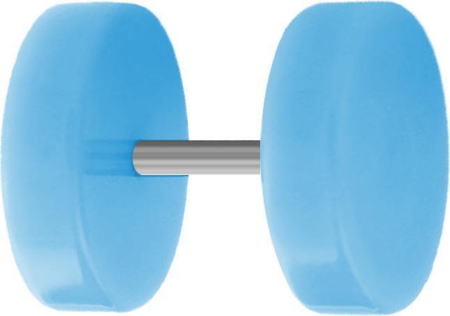 Image du produit Star Piercing Fake Plug bleu clair (sans laiton, Acrylique)