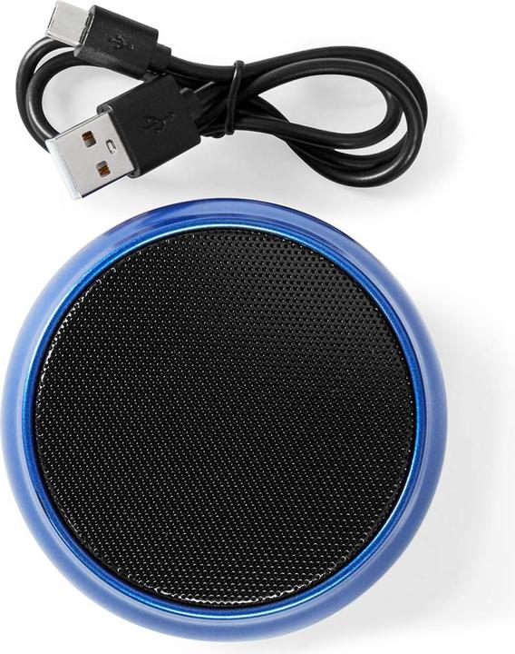Produktbild Nedis Bluetooth Speaker, 5W - Blue (4 h, Stromversorgung über USB)