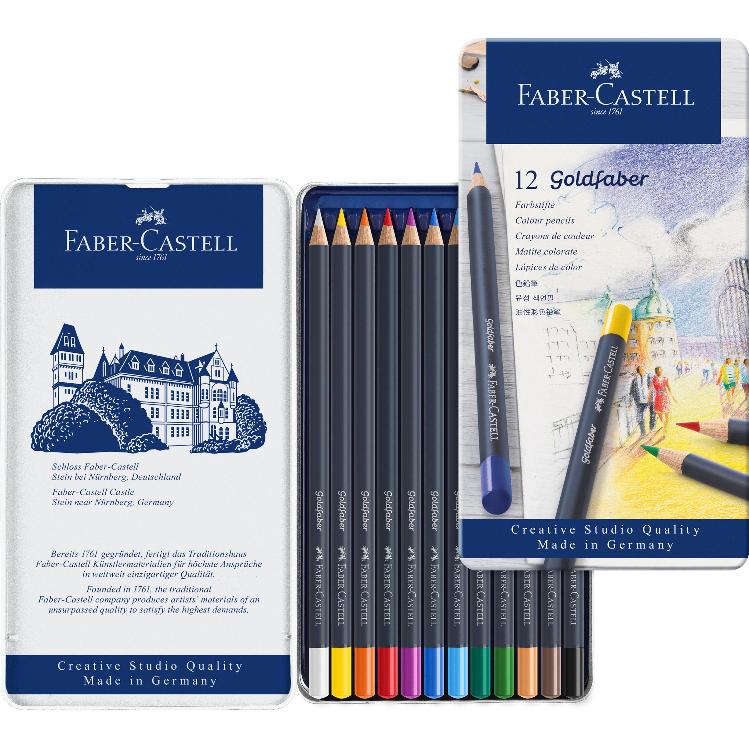 Thumbnail - Faber-Castell, Malstifte, Goldfaber (Mehrfarbig, 12 x)