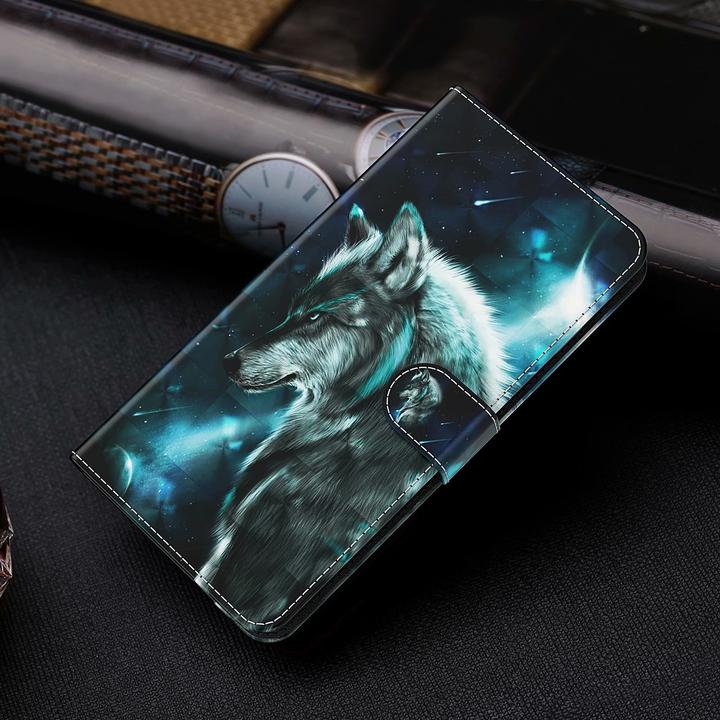 Produktbild PhoneLook Hülle 3D Flip Wolf Universe (Apple iPhone 15)
