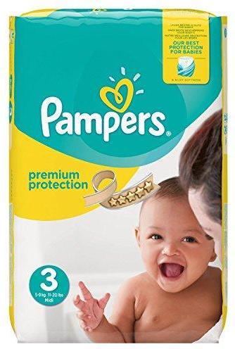 Produktbild Pampers Premium Protection (Gr. 3, Monatsbox, 204 Stück)