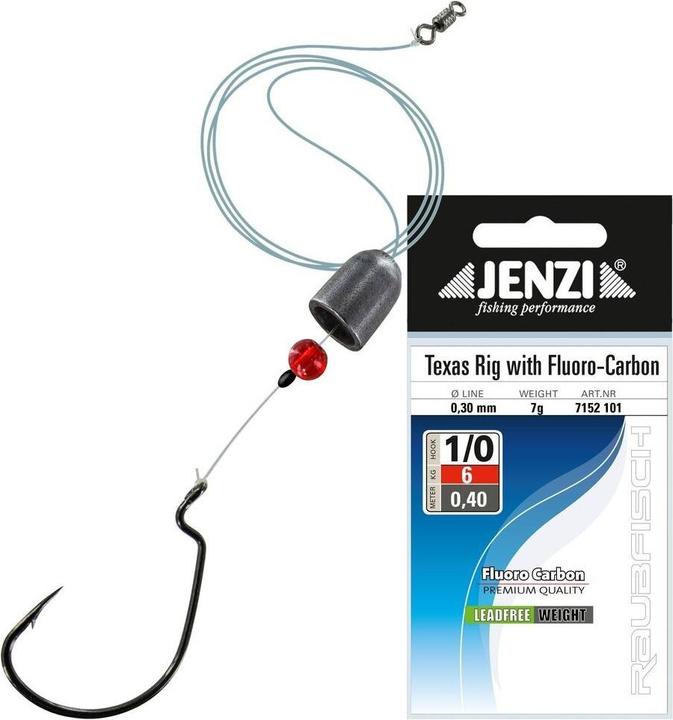 Actual product image Jenzi Texas Rig Fluorocarbon