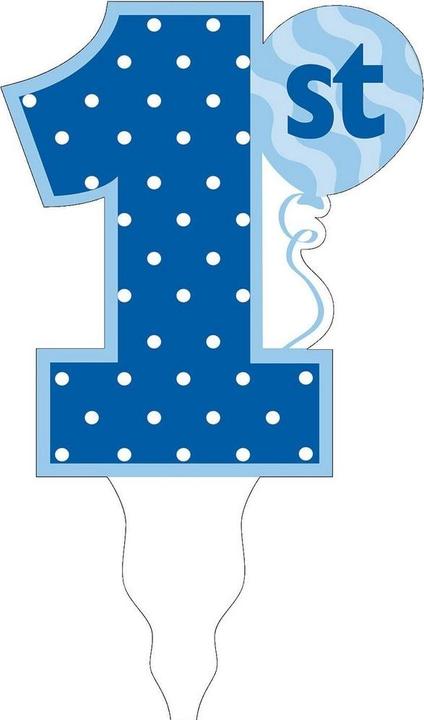 Actual product image Creative Converting 1st Birthday Cake Topper