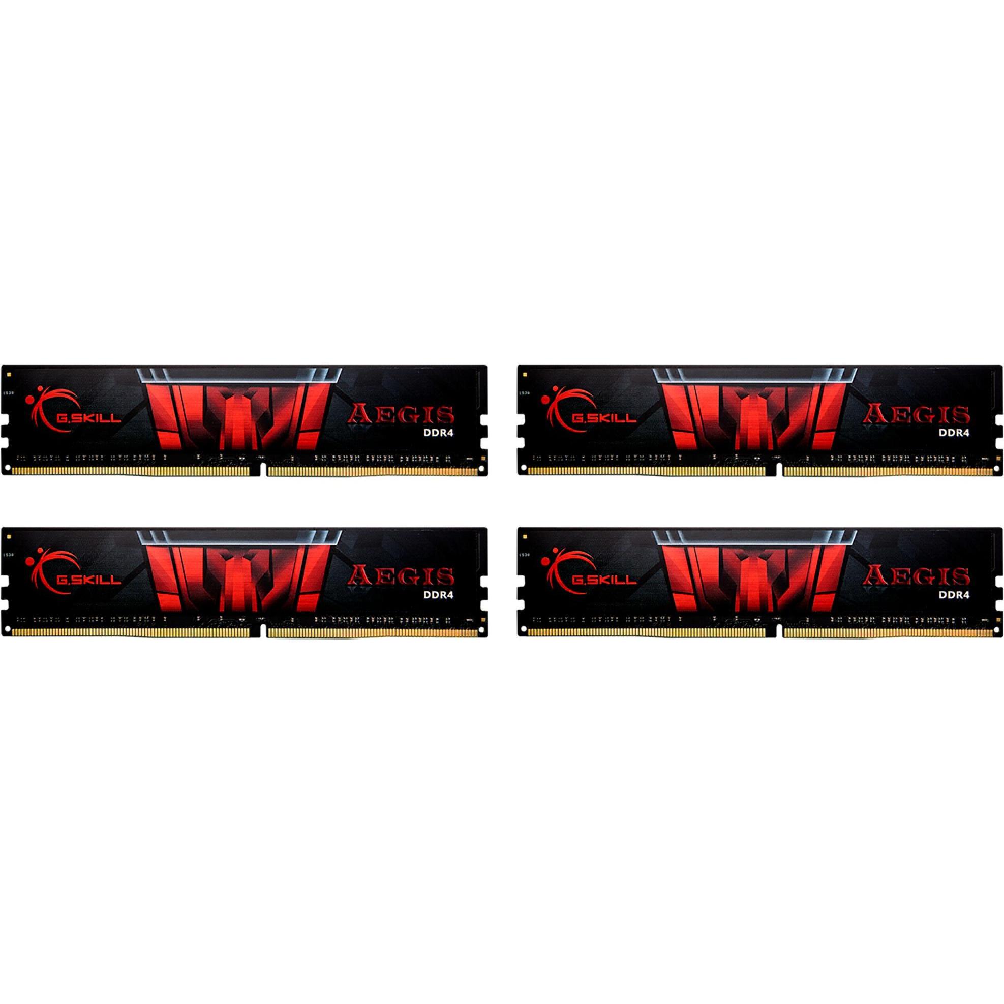 Thumbnail - G.Skill Aegis (4 x 16GB, 3200 MHz, DDR4-RAM, DIMM), RAM, Schwarz