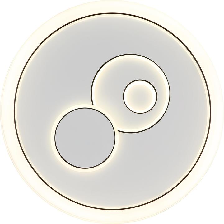 Actual product image Globo Ruiz I LED Deckenleuchte 36W CCT Weiss Matt, Metall Memoryfunktion Ø49cm 48470