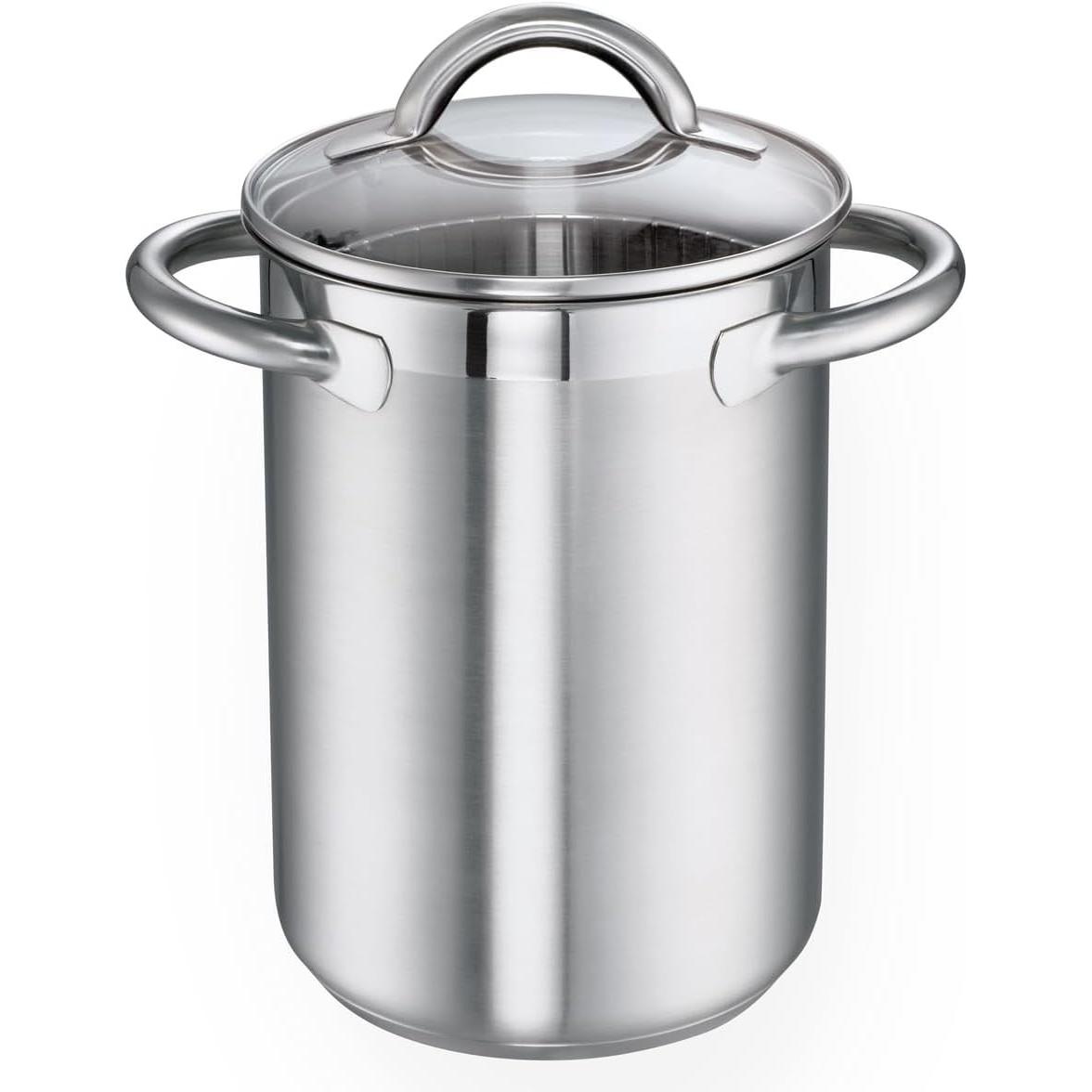 Schulte-Ufer Silber Spargeltopf Loop, Pfanne + Kochtopf,