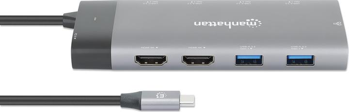 Actual product image Manhattan USB-C Hub (USB-C, 10 ports)