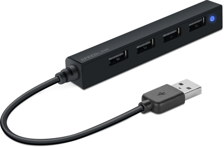Actual product image Speedlink Snappy Slim (USB-A, 4 Ports)