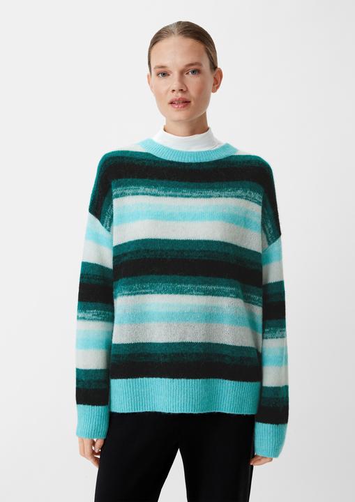 Immagine prodotto Comma Strickpullover Gestreifter Strickpullover aus Alpakamix (34)
