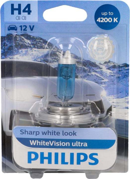 Image du produit Philips Ampoule WhiteVision ultra (H4)