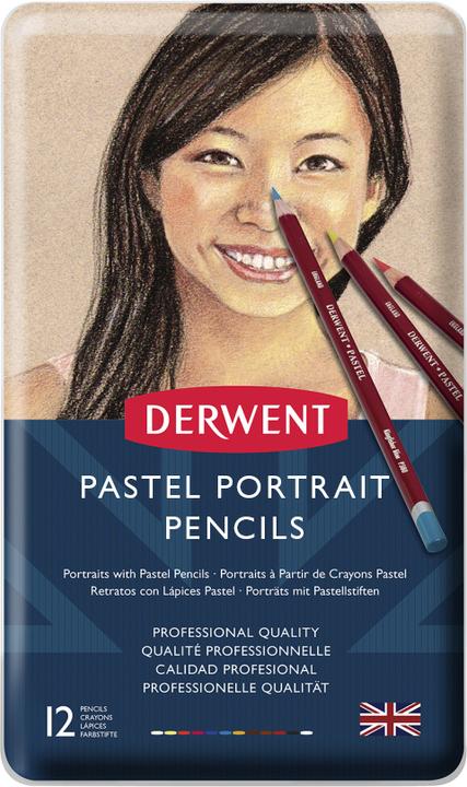 Actual product image Derwent Portrait Pastel Pencil Set, 12 pieces (12x)