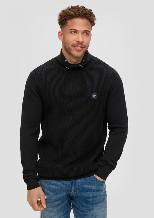 Produktbild s.Oliver Strickpullover Strickpullover mit Rollkragen (XXL)