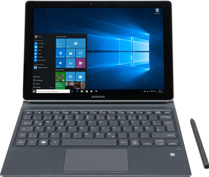 Samsung Galaxy Book W728 (4G, 12", 256 GB, Nero)