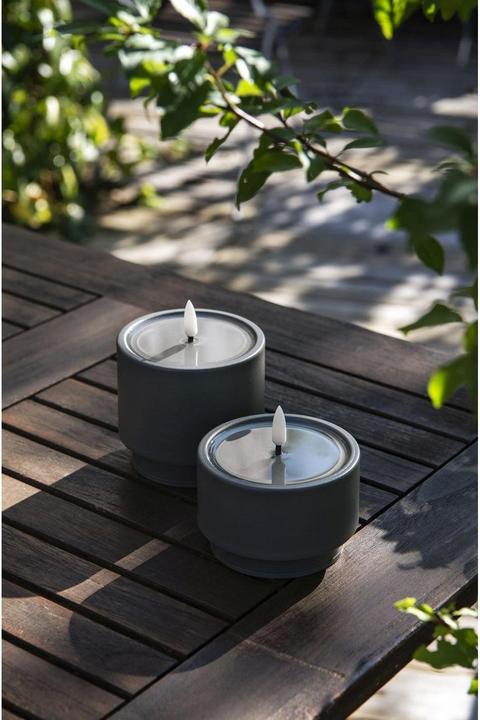 Produktbild STT Ambiente Candle Set grey (2 x)