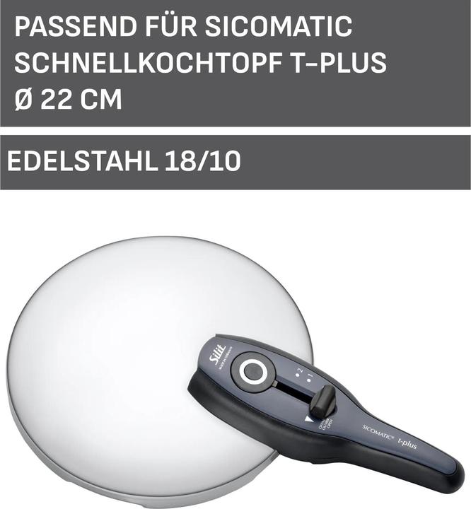 Image du produit Silit Couvercle pour Sicomatic t-plus (22 cm, Métal)