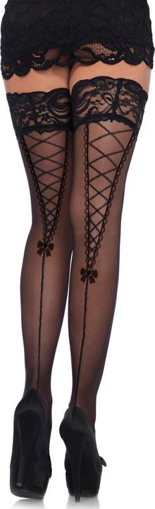 Produktbild Leg Avenue Sheer stay up with a lace top (One Size)