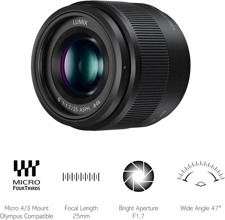 Actual product image Panasonic 25mm f/1.7 ASPH. (Micro Four Thirds, Micro Four Thirds)