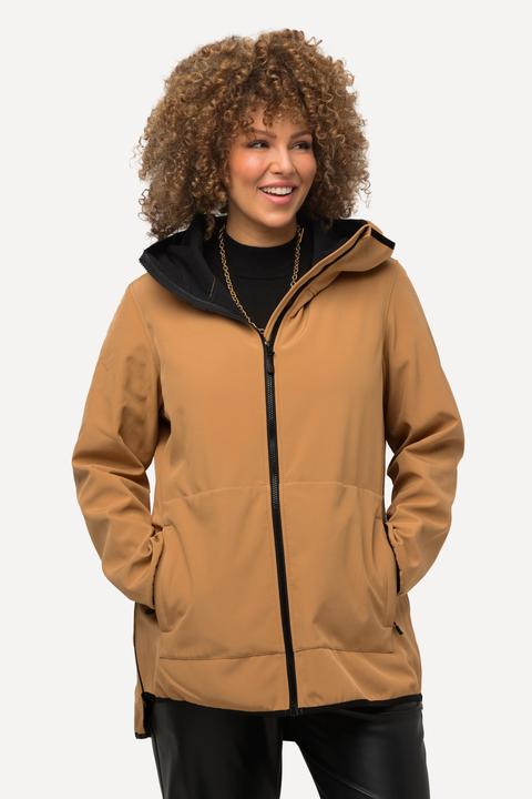 Produktbild Ulla Popken 2-in-1-Steppjacke, extra Softshelleinsatz, Strickkragen (50, 52)