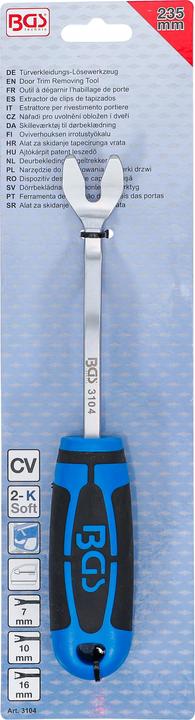 Image du produit BGS Outil à dégarnir l’habillage de porte 235 mm (Garniture de porte)