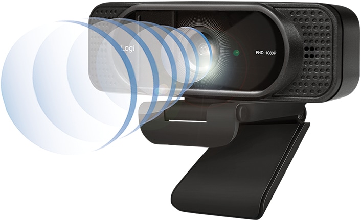 Produktbild LogiLink Webcam 1080p FHD Webcam + Mikrofon Privacy 96° (2 Mpx)