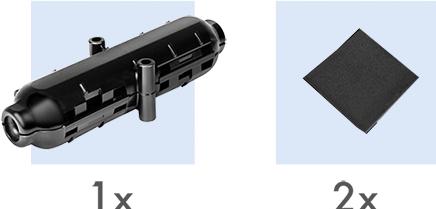 Actual product image LogiLink Protective box for cable connections and extensions, IP54, black (Network coupling)