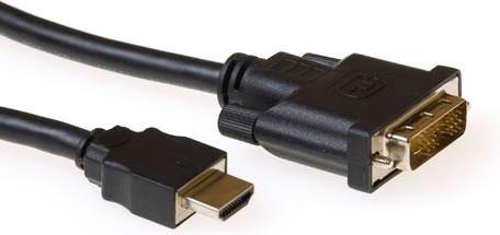 Actual product image Conversion cable HDMI A male to DVI-D male 5.00 m. Length: 5 m Hdmi a (5 m, DVI, HDMI)