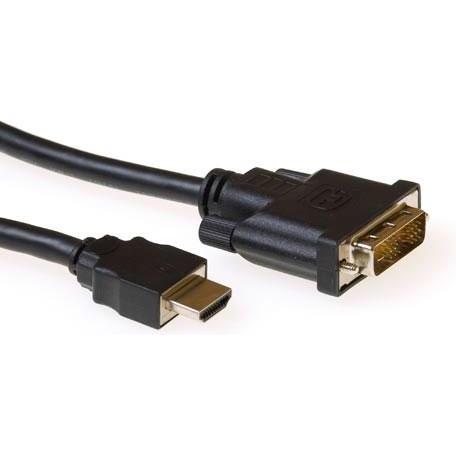ACT Conversion cable HDMI A male to DVI-D male 5,00 m. Length: 5 m Hdmi a (5 m, HDMI, DVI), Video Kabel