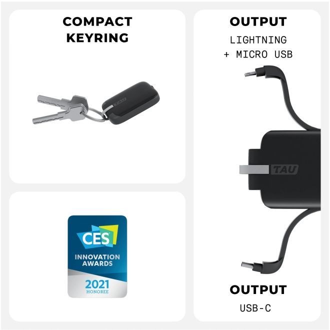 Produktbild Rolling Square Externer Akku für TAU 1400 mAh, USB-C (1400 mAh, 5 W)