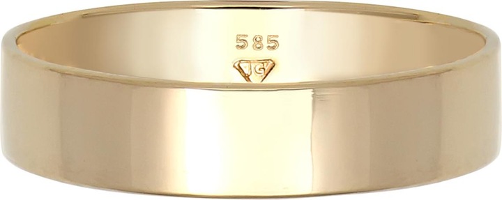 Image du produit Elli PREMIUM Bague Bague d'alliance Basic mariage couple 585 or jaune (58, Argent 925)