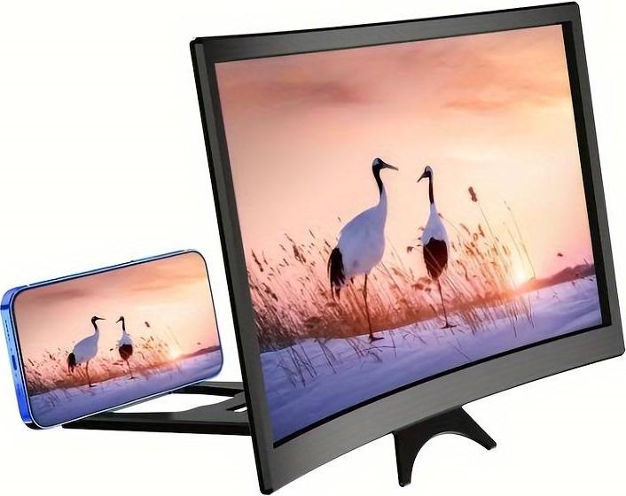 Produktbild PhoneLook Curved Smartphone Bildschirm Lupe 16:9 vergrösserungs Bildschirm screen amplifier