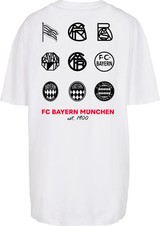 Produktbild FC Bayern München Ladies Logo History Oversized Boyfriend Tee - 118307 (L)